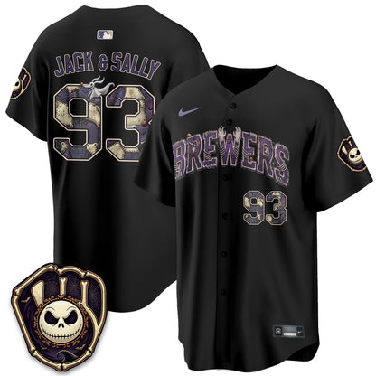Milwaukee Brewers Nightmare Edition Vapor Jersey - Printed