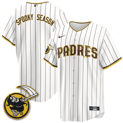 San Diego Padres x Grim Reaper Vapor Jersey - Stitched