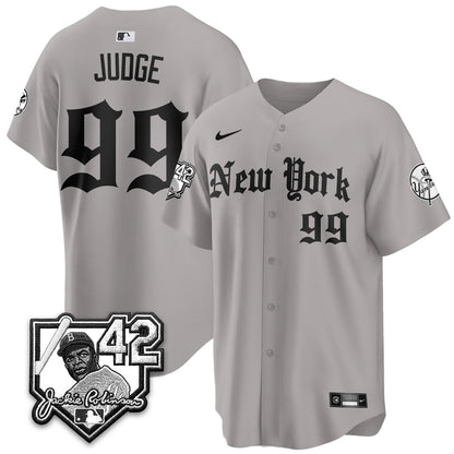 NYY 2026 Jackie Robinson Day Gothic Vapor Limited Jersey - All Stitched