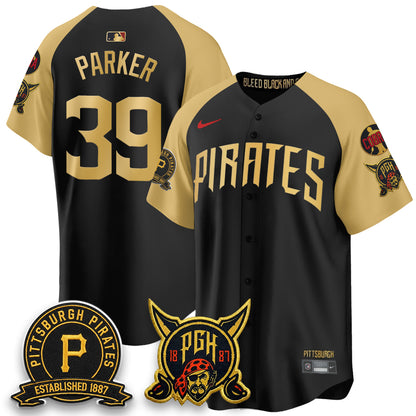 PIT 2026 City Connect Vapor Limited Jersey - Cobra & Est 1887 Patch - All Stitched