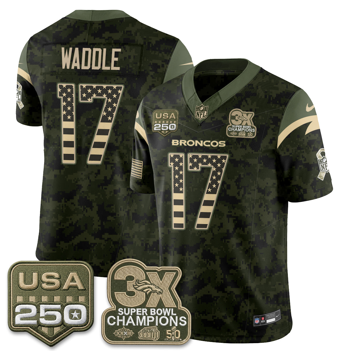 DEN 2026 Salute to Service Edition Vapor Jersey - Stitched