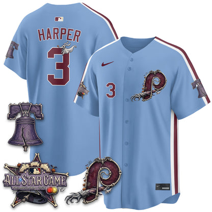 Philadelphia Phillies Nightmare Edition Vapor Jersey - Printed-NHM