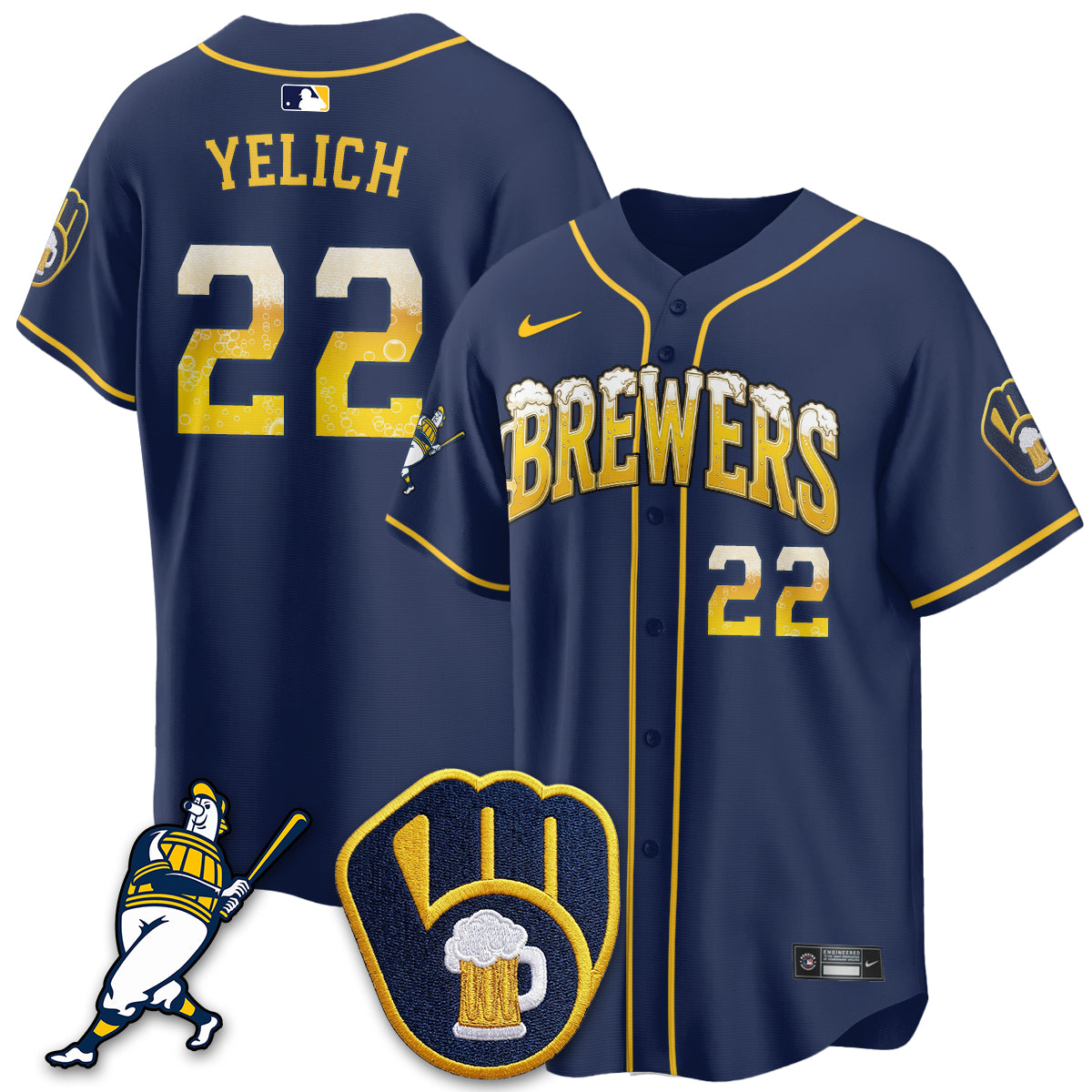 MIL "Pitcher & Pint" Edition Vapor Limited Jersey - Stitched