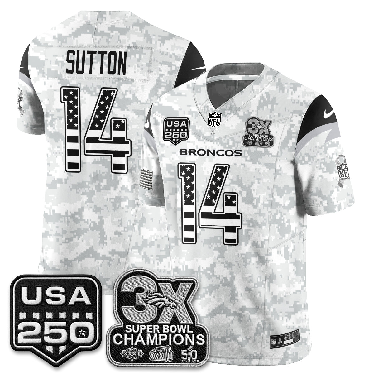 DEN 2026 Salute to Service Edition Vapor Jersey - Stitched