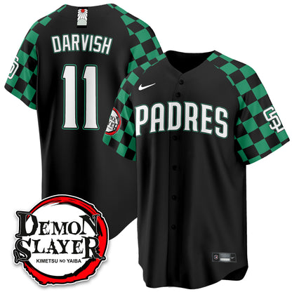 San Diego Padres Demon Slayer Vapor Limited Jersey - Stitched