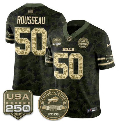 BUF 2026 Salute to Service Edition Vapor Jersey V2- Stitched
