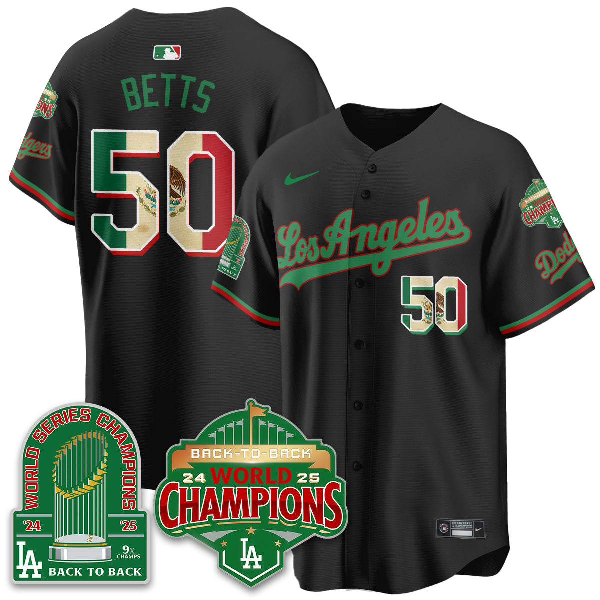 LAD Mexico Vapor Limited Jersey - 9x & B2B Champs - All Stitched