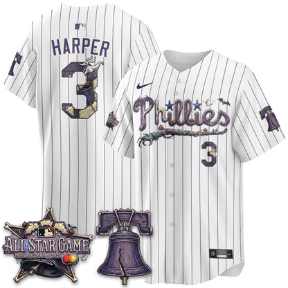 Philadelphia Phillies Nightmare Edition Vapor Jersey - Printed-NHM