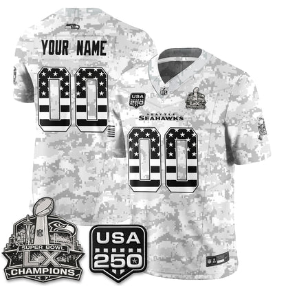 SEA 2026 Salute to Service Edition Vapor Custom Jersey - Stitched