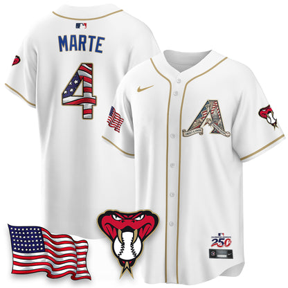 Arizona Diamondbacks 2026 Independence Day USA Vapor Limited Jersey - Stitched-NHM