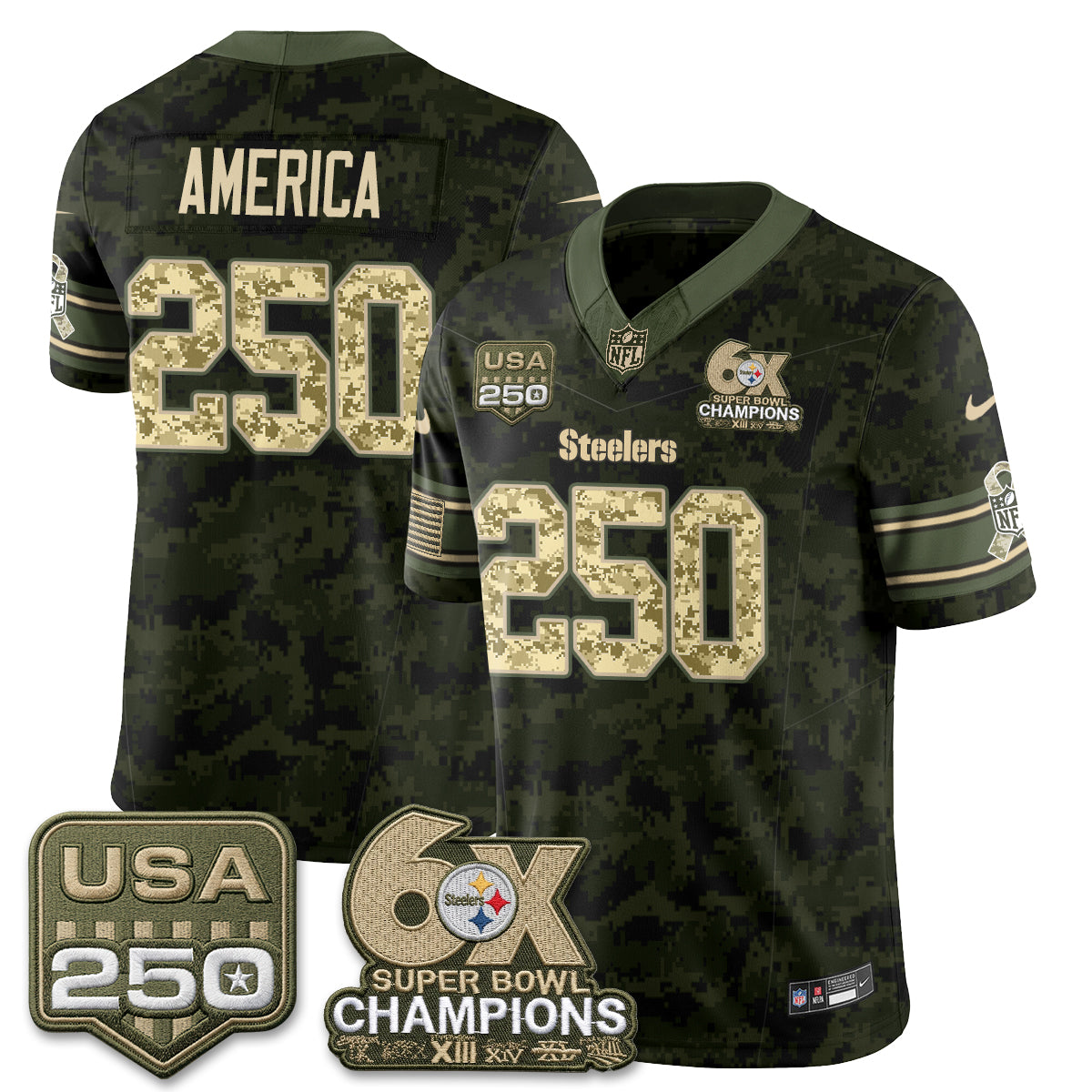 PIT 2026 Salute to Service Edition Vapor Jersey V2- Stitched