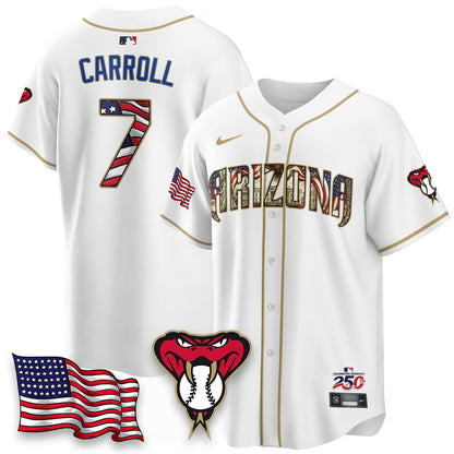 Arizona Diamondbacks 2026 Independence Day USA Vapor Limited Jersey - Stitched-NHM
