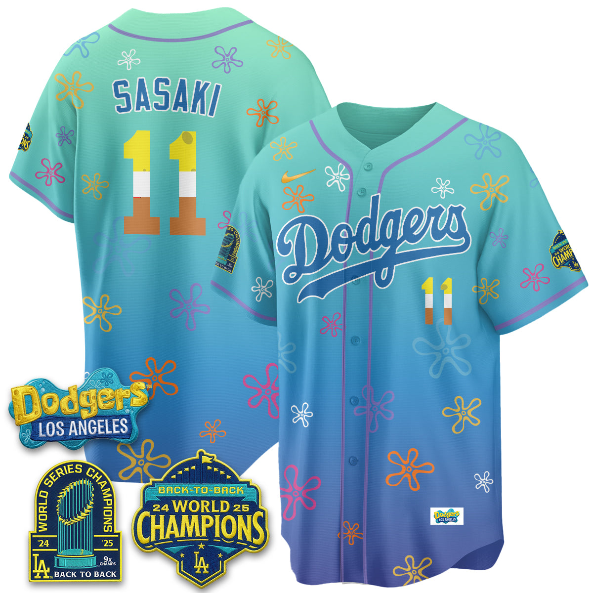 Los Angeles Dodgers x SBSP Vapor Jersey - Stitched