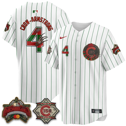 Chicago Cubs A Nightmare on Wrigley Field Edition Vapor Jersey - Stitched-NHM