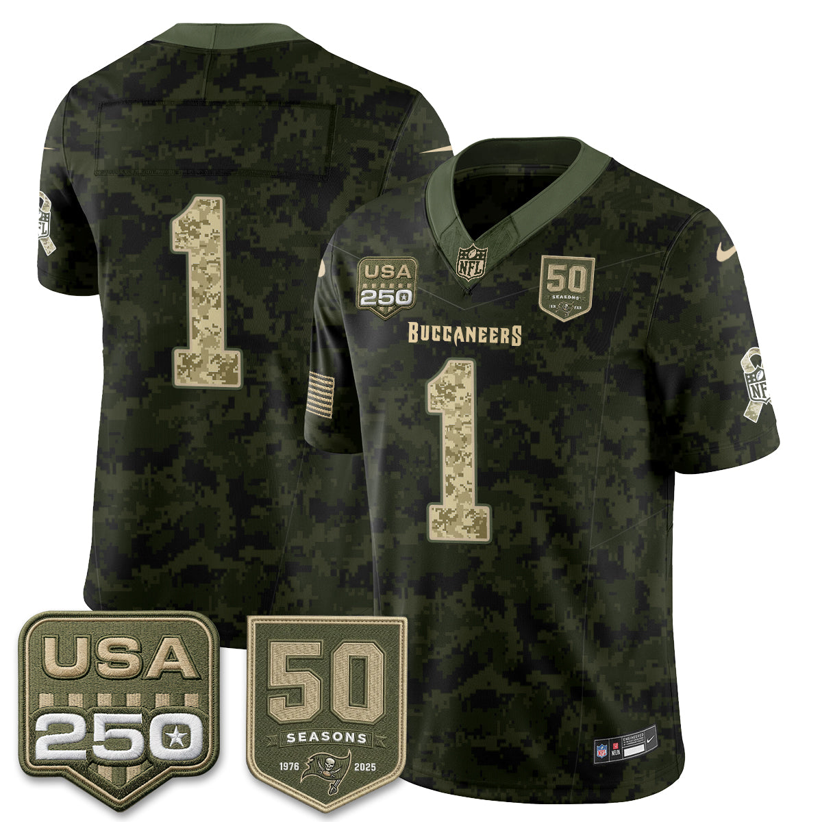 TB 2026 Salute to Service Edition Vapor Jersey - Stitched