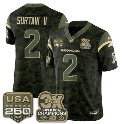 DEN 2026 Salute to Service Edition Vapor Jersey - Stitched