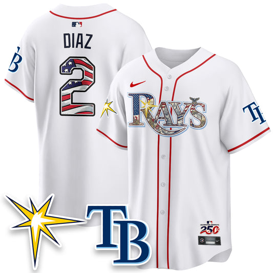 Tampa Bay Rays Independence Day USA 2026 Vapor Limited Jersey - Stitched