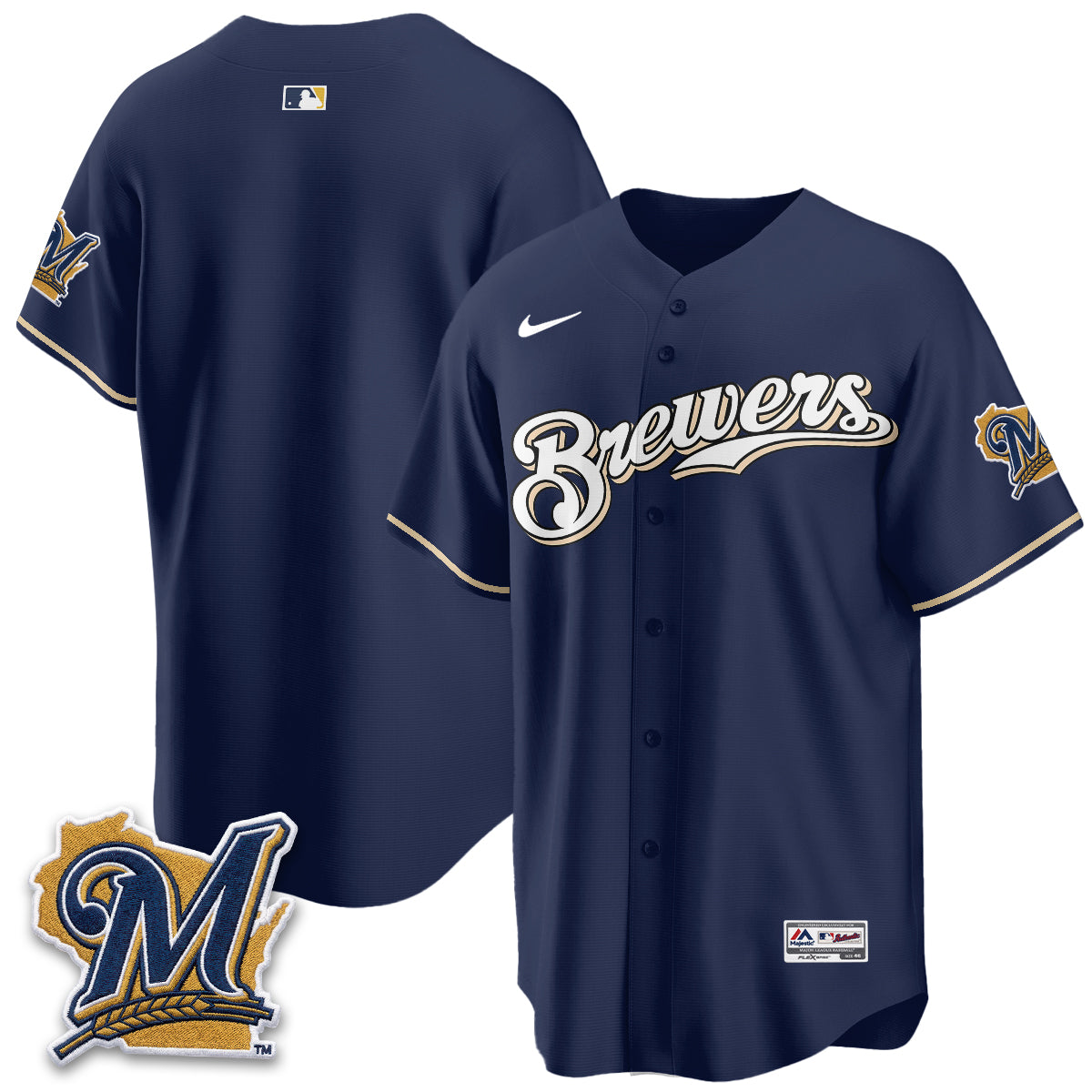 Milwaukee Brewers "Legacy Edition" Vapor Jersey - Stitched