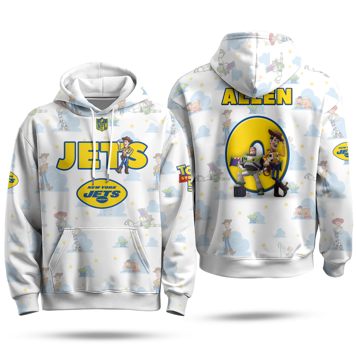 New York Jets x Infinity & Beyond Hero Edition Pullover Hoodie - Printed