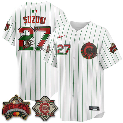 Chicago Cubs A Nightmare on Wrigley Field Edition Vapor Jersey - Stitched-NHM