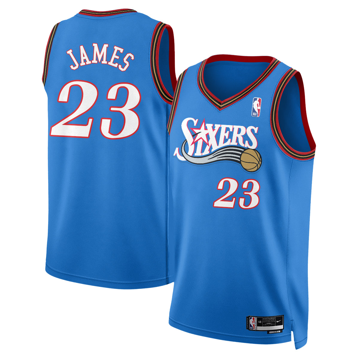 Philadelphia 76ers LeBron James #23 Vapor Jersey - Stitched