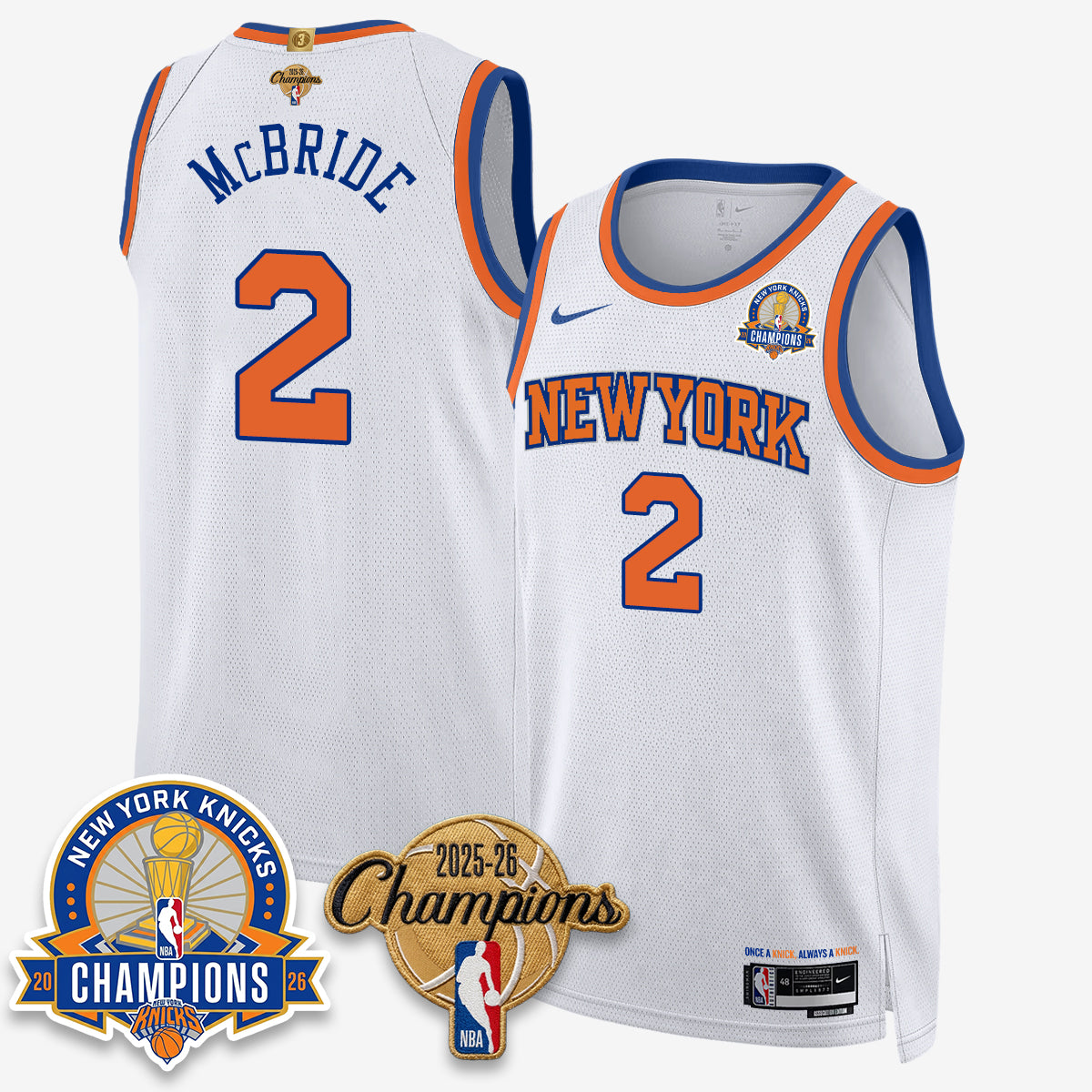 New York Knicks 2026 Basketball Champions Special Edition Vapor Jersey V2- Stitched