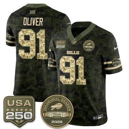BUF 2026 Salute to Service Edition Vapor Jersey V2- Stitched