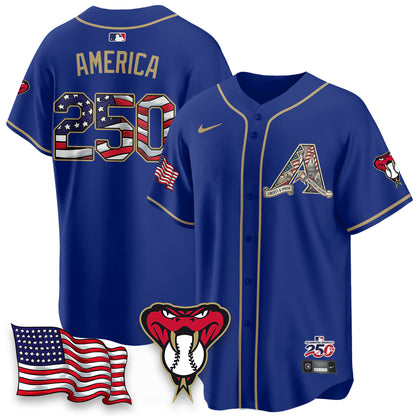 Arizona Diamondbacks 2026 Independence Day USA Vapor Limited Jersey - Stitched-NHM