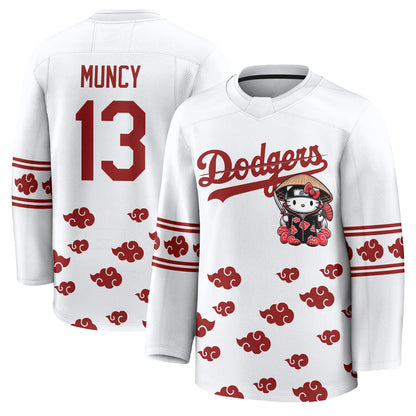 Los Angeles Dodgers Akatsuki Edition Vapor Hockey Jersey - Stitched