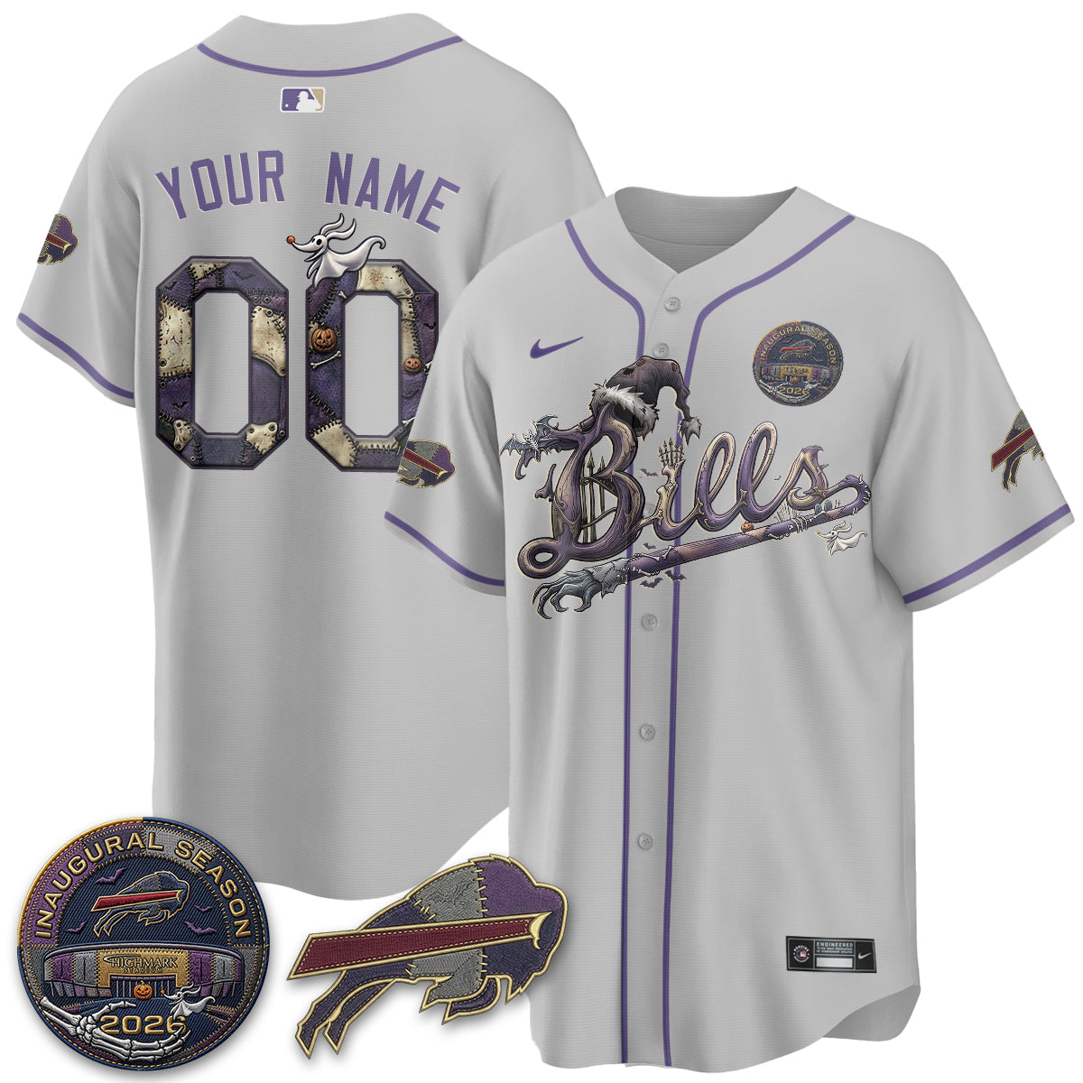 BUF 2026 Nightmare Edition Vapor Custom Baseball Jersey - Stitched