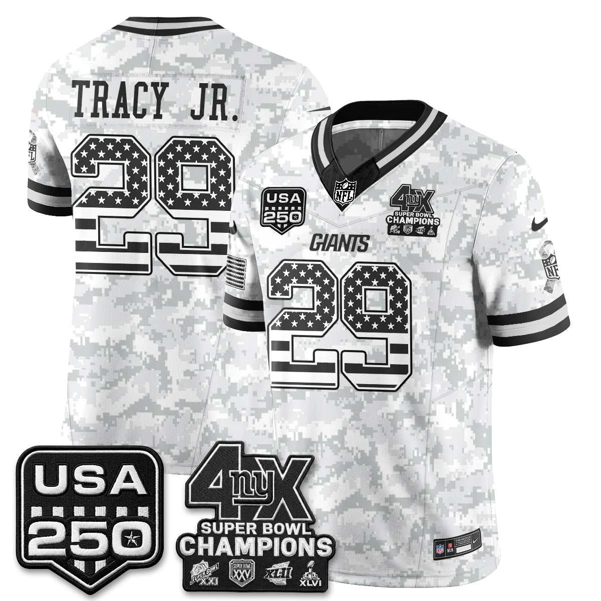NYG 2026 Salute To Service Vapor Jersey - Stitched