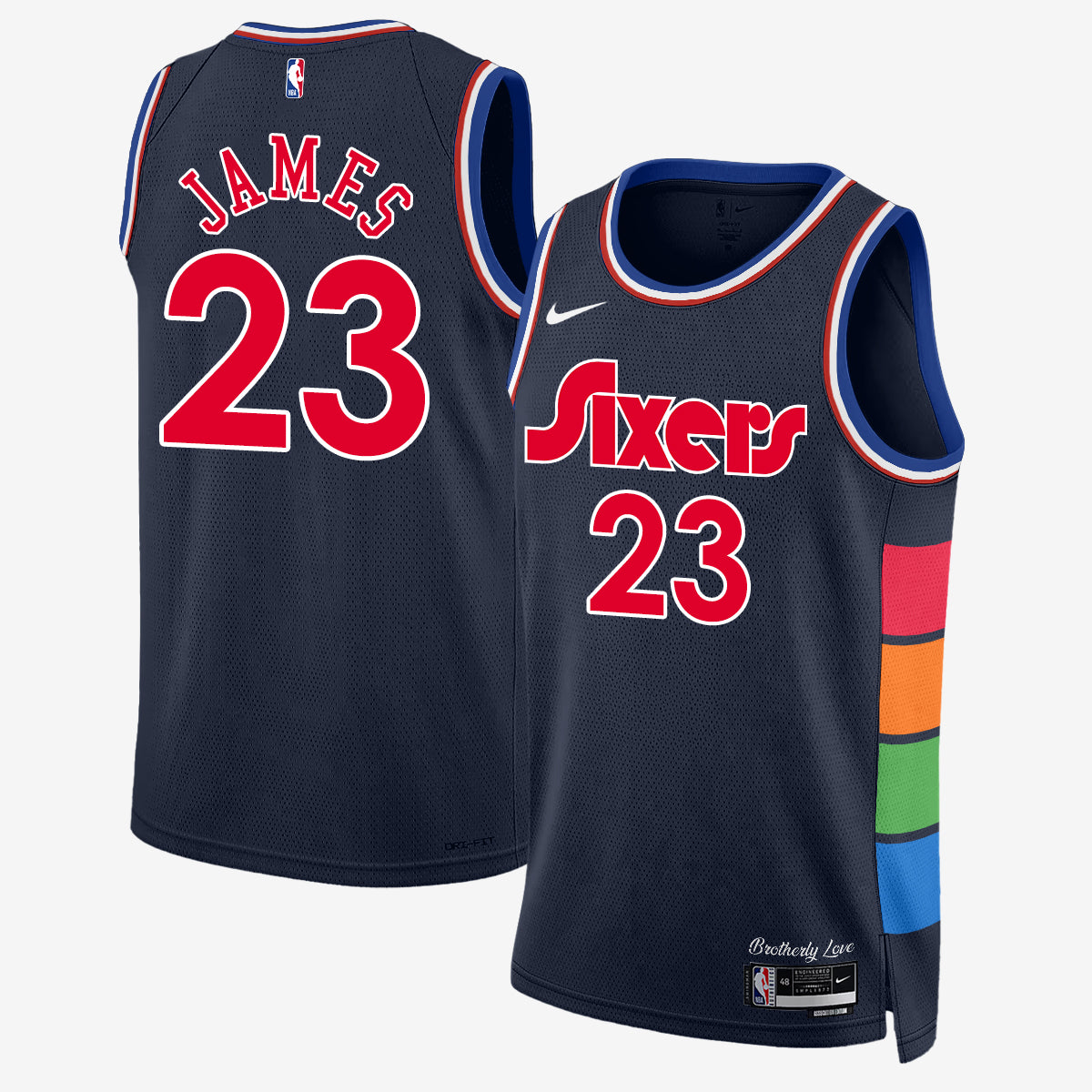 Philadelphia 76ers LeBron James #23 Vapor Jersey - Stitched
