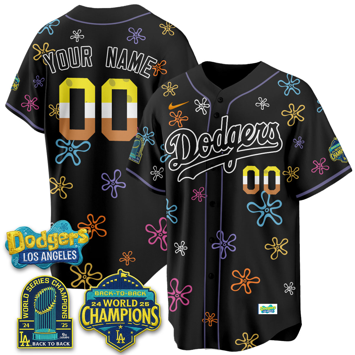 Los Angeles Dodgers x SBSP Vapor Custom Jersey - Stitched