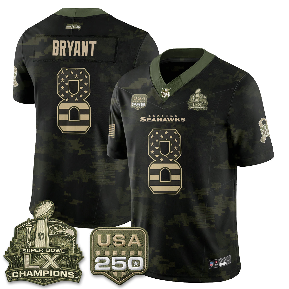 SEA 2026 Salute to Service Edition Vapor Jersey - Stitched
