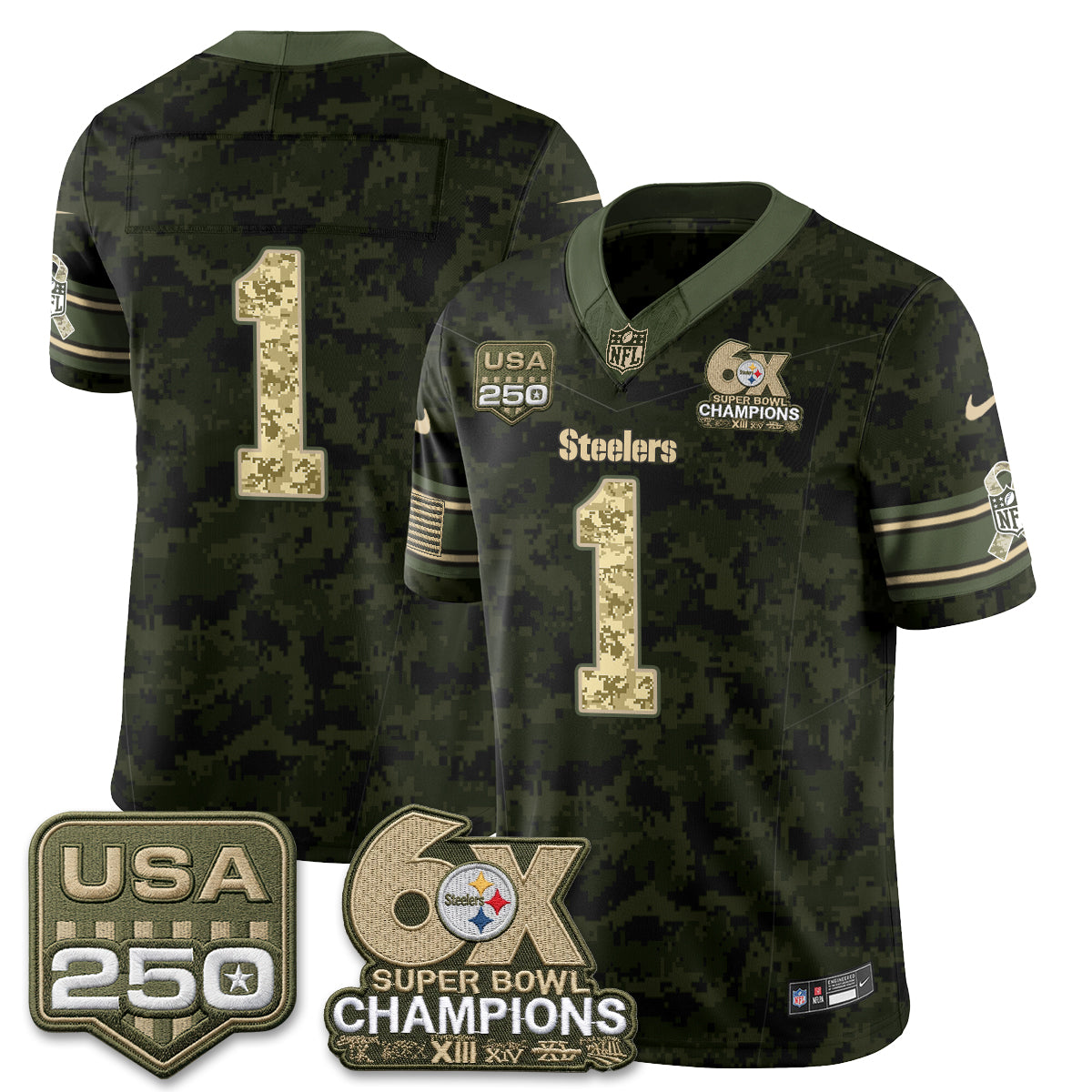 PIT 2026 Salute to Service Edition Vapor Jersey V2- Stitched