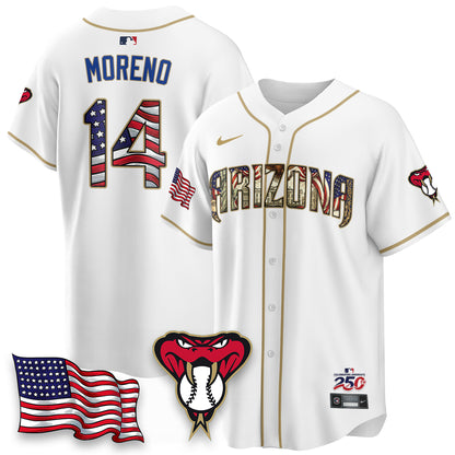 Arizona Diamondbacks 2026 Independence Day USA Vapor Limited Jersey - Stitched-NHM