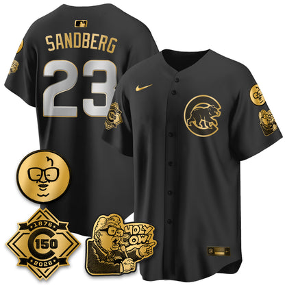 Chicago Cubs 150th Anniversary Harry Caray Holy Cow Vapor Premier Limited Jersey - All Stitched V3