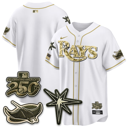 Tampa Bay Rays 2026 Armed Forces Day Jersey V2 - Stitched