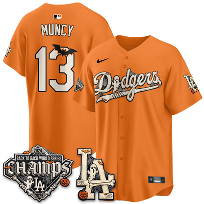 Los Angeles Dodgers Halloween 2026 Vapor Jersey - Stitched