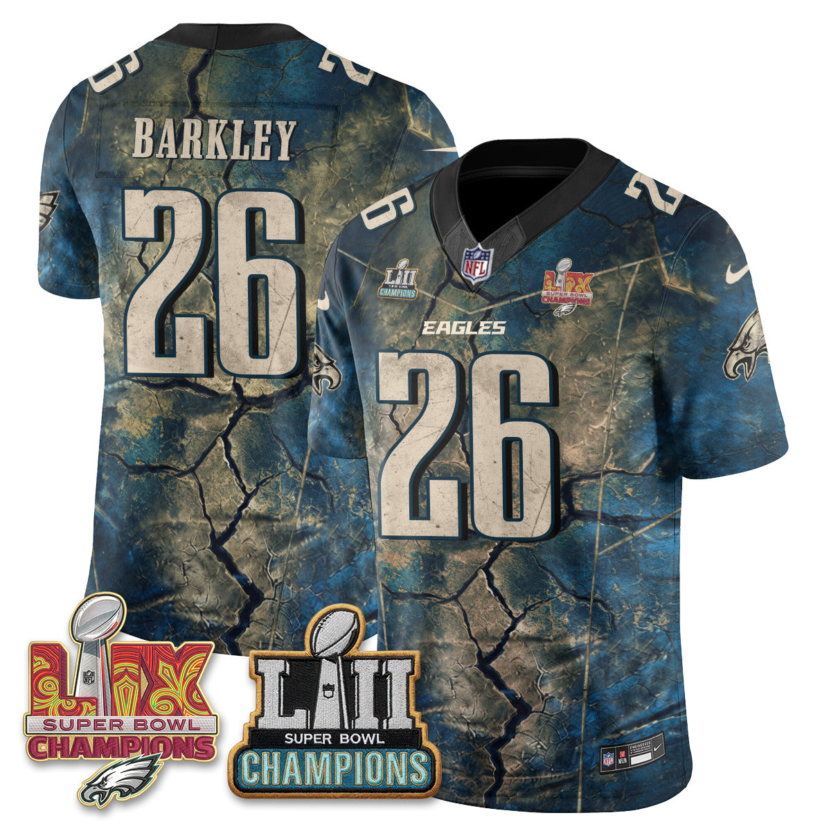 Philadelphia Eagles Fangear Edition Vapor Jersey - Stitched-NHM