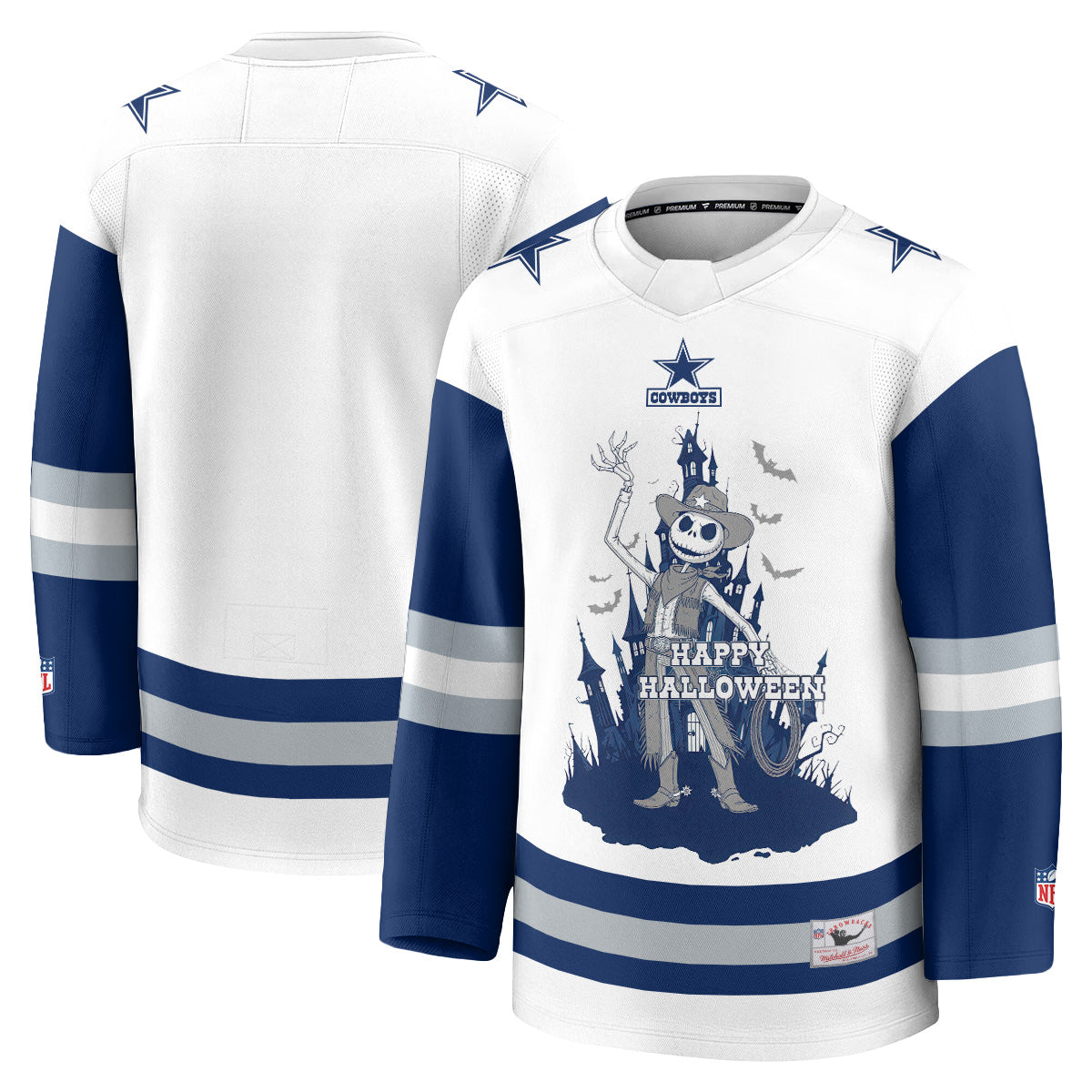 Dallas Cowboys x Nightmare Halloween 2026 Edition Hockey Jersey - Printed