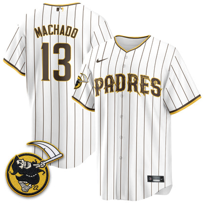 San Diego Padres x Grim Reaper Vapor Jersey - Stitched
