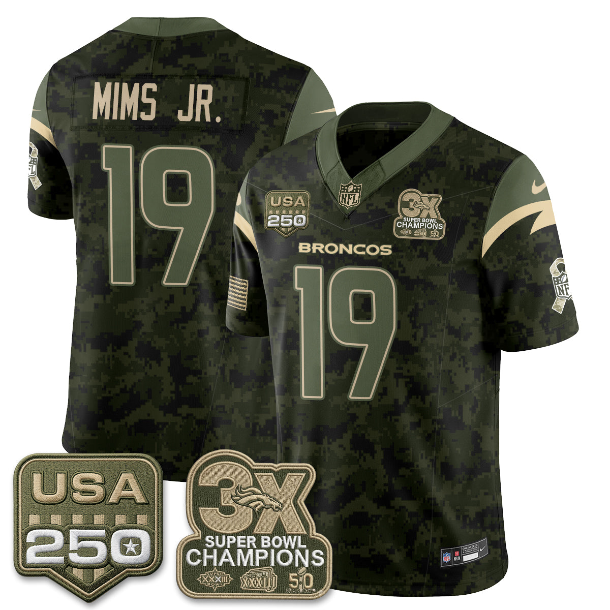 DEN 2026 Salute to Service Edition Vapor Jersey - Stitched
