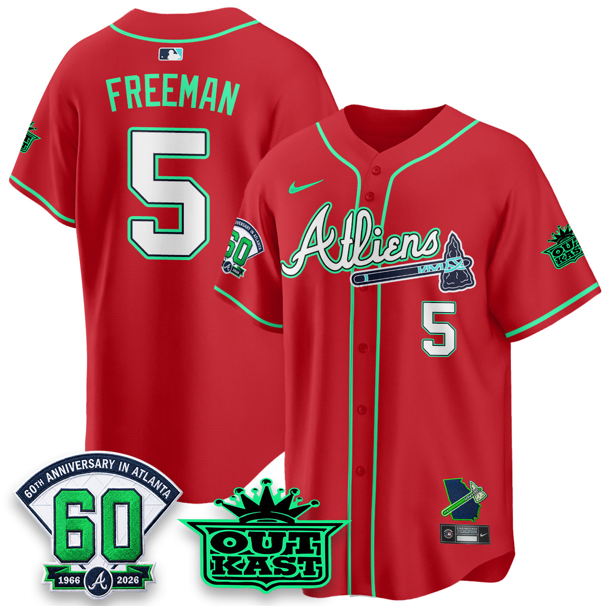 ATL x Atliens Cool Base Galaxy Version Jersey - Stitched