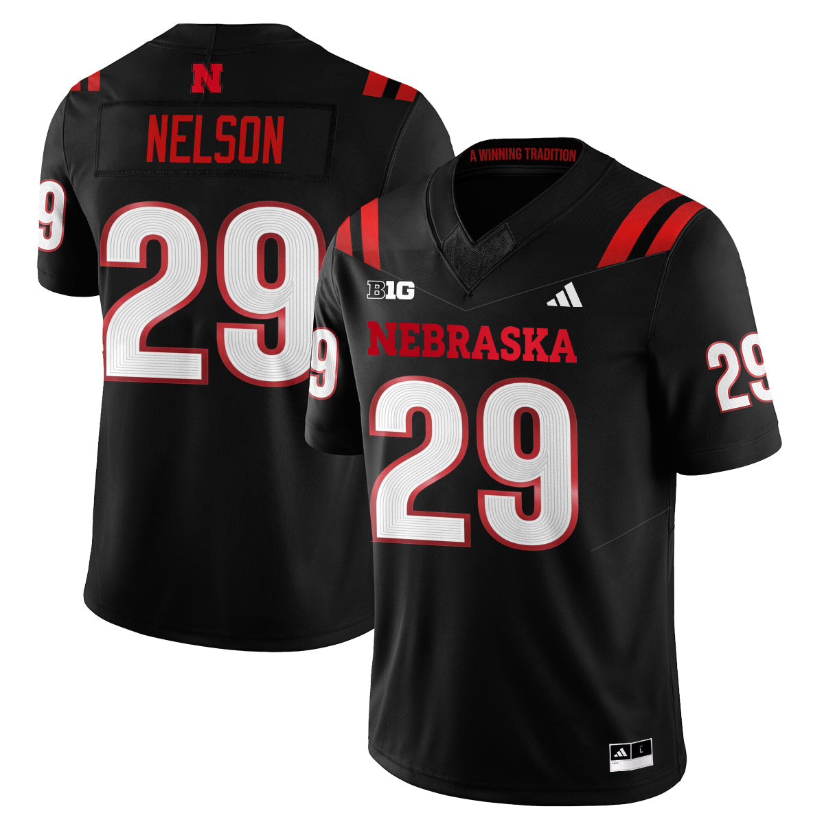 Nebraska Huskers 2026 "The Fire Rises" Vapor Jersey - Stitched
