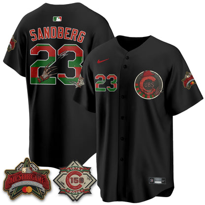 Chicago Cubs A Nightmare on Wrigley Field Edition Vapor Jersey - Stitched-NHM