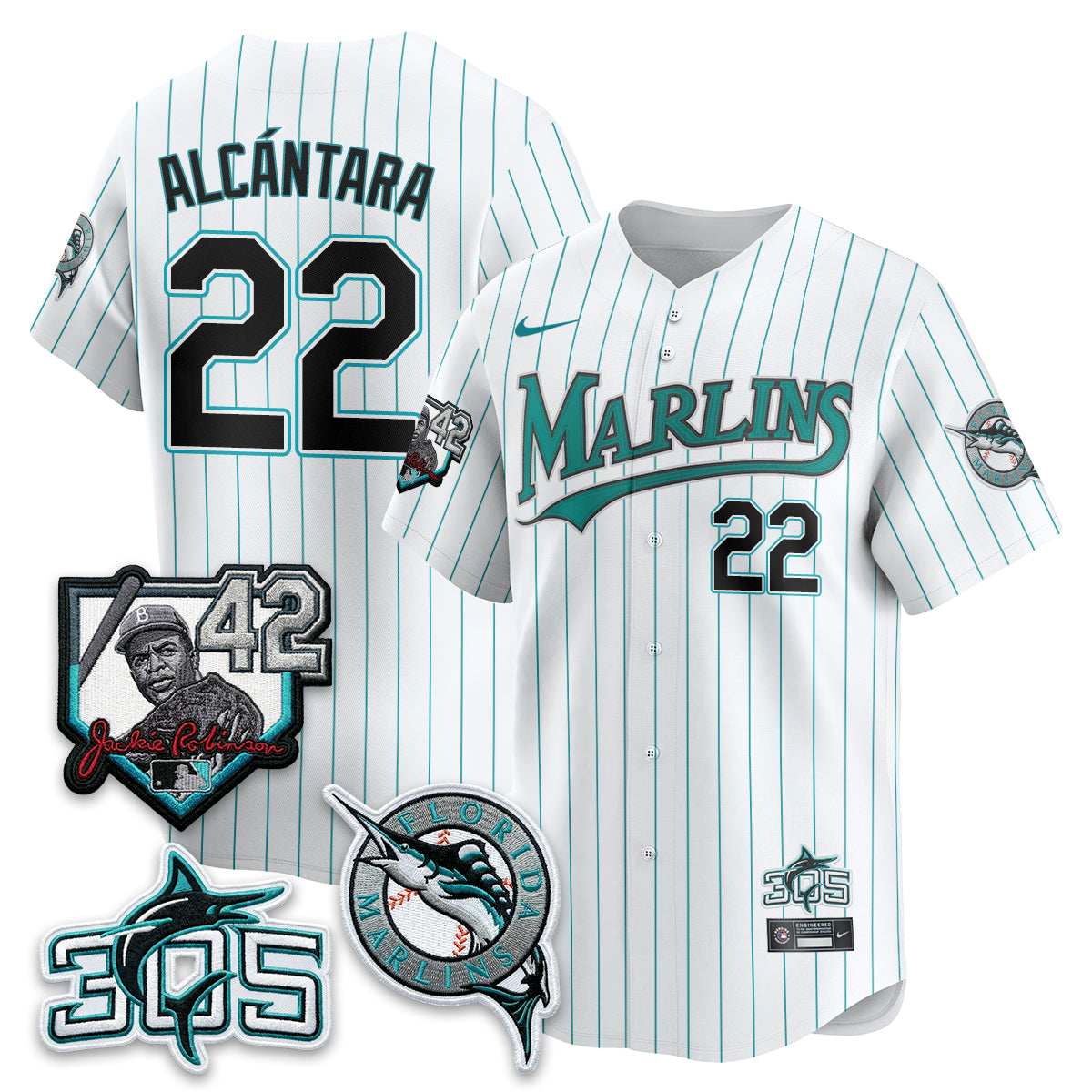 MIA 2026 Throwback Jackie Robinson New Era Vapor Limited Jersey - Stitched