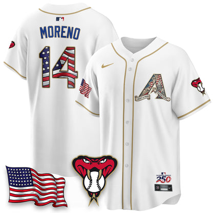 Arizona Diamondbacks 2026 Independence Day USA Vapor Limited Jersey - Stitched-NHM