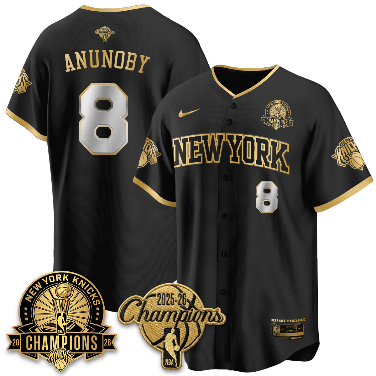 New York Knicks 2026 NBA Champions Special Edition Vapor Jersey V2- Stitched