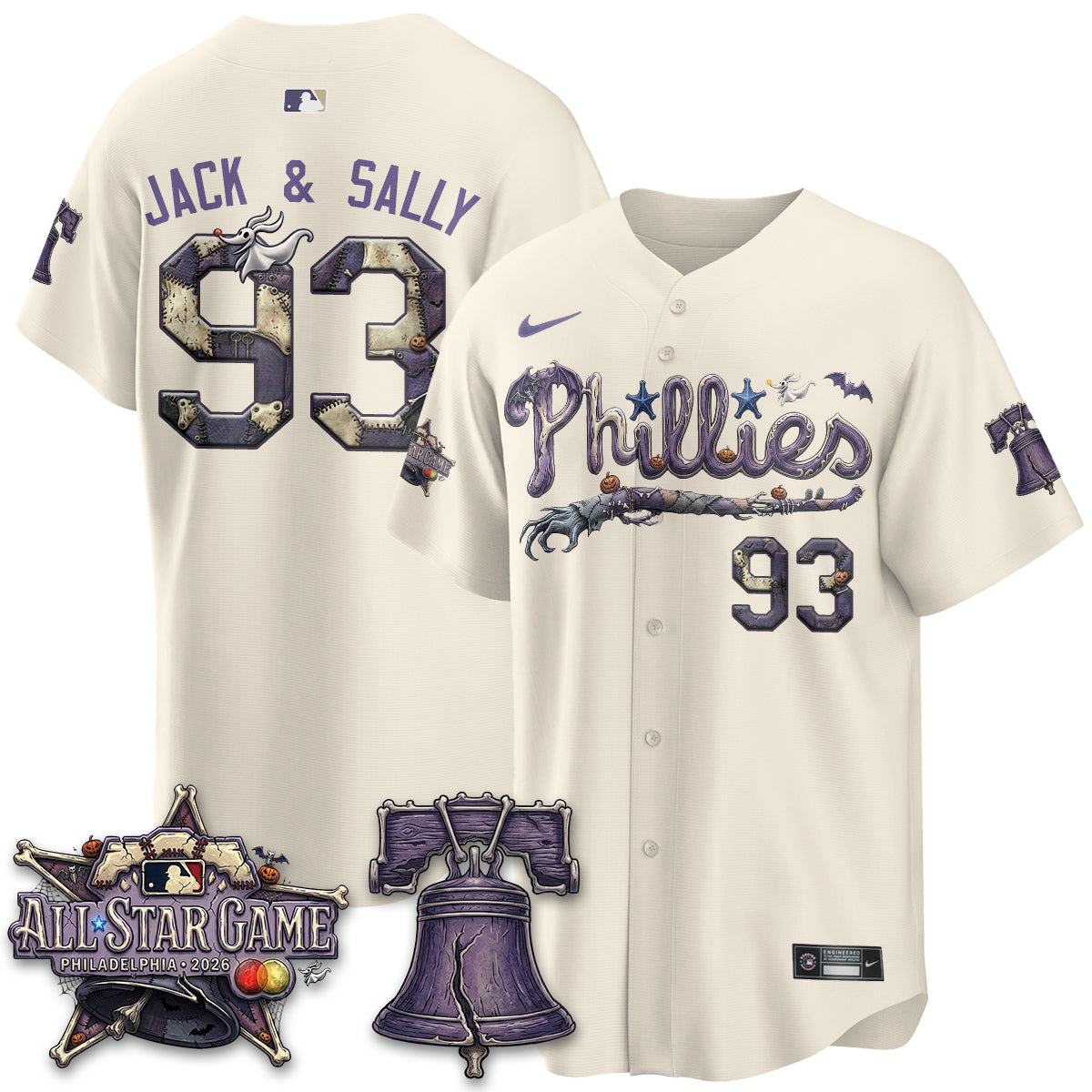Philadelphia Phillies Nightmare Edition Vapor Jersey - Printed-NHM